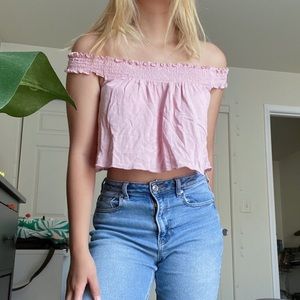 Cropped Off-Shoulder Top